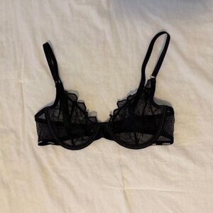 Lounge Underwear Illustration Balcony Lace Bra